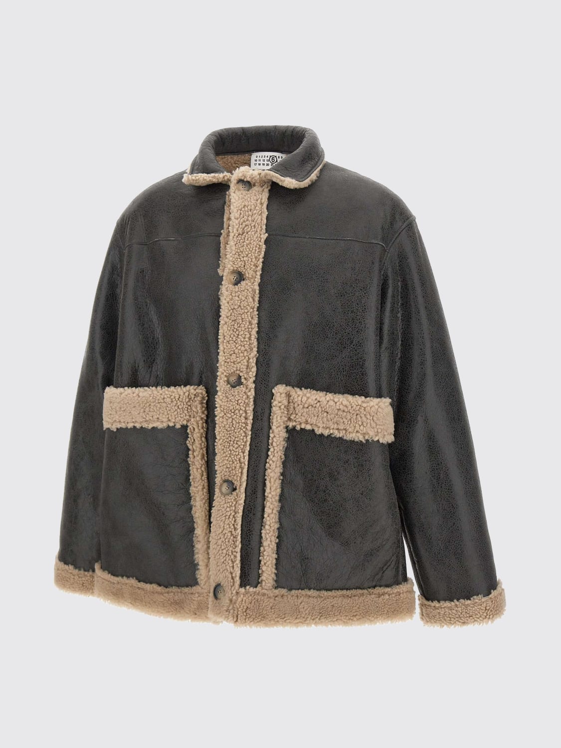 MM6 MAISON MARGIELA 外套: 外套 男士 Mm6 Maison Margiela, 黑色 - Img 2