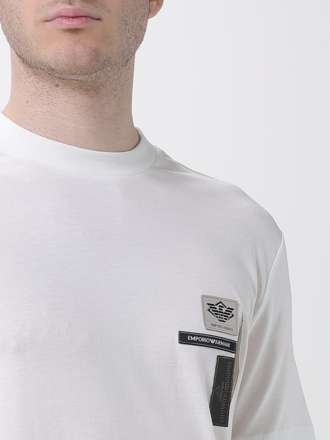 EMPORIO ARMANI T-SHIRT: T-shirt men Emporio Armani, White - Img 3