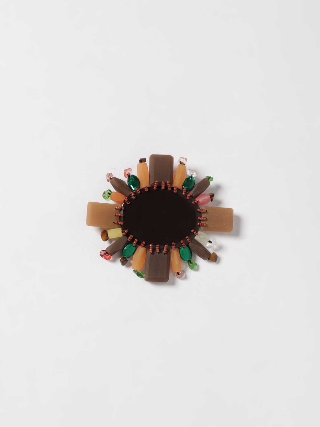 MALIPARMI GIOIELLO: Spilla RAYS OF ELEMENTS Maliparmi, Marrone - Img 1