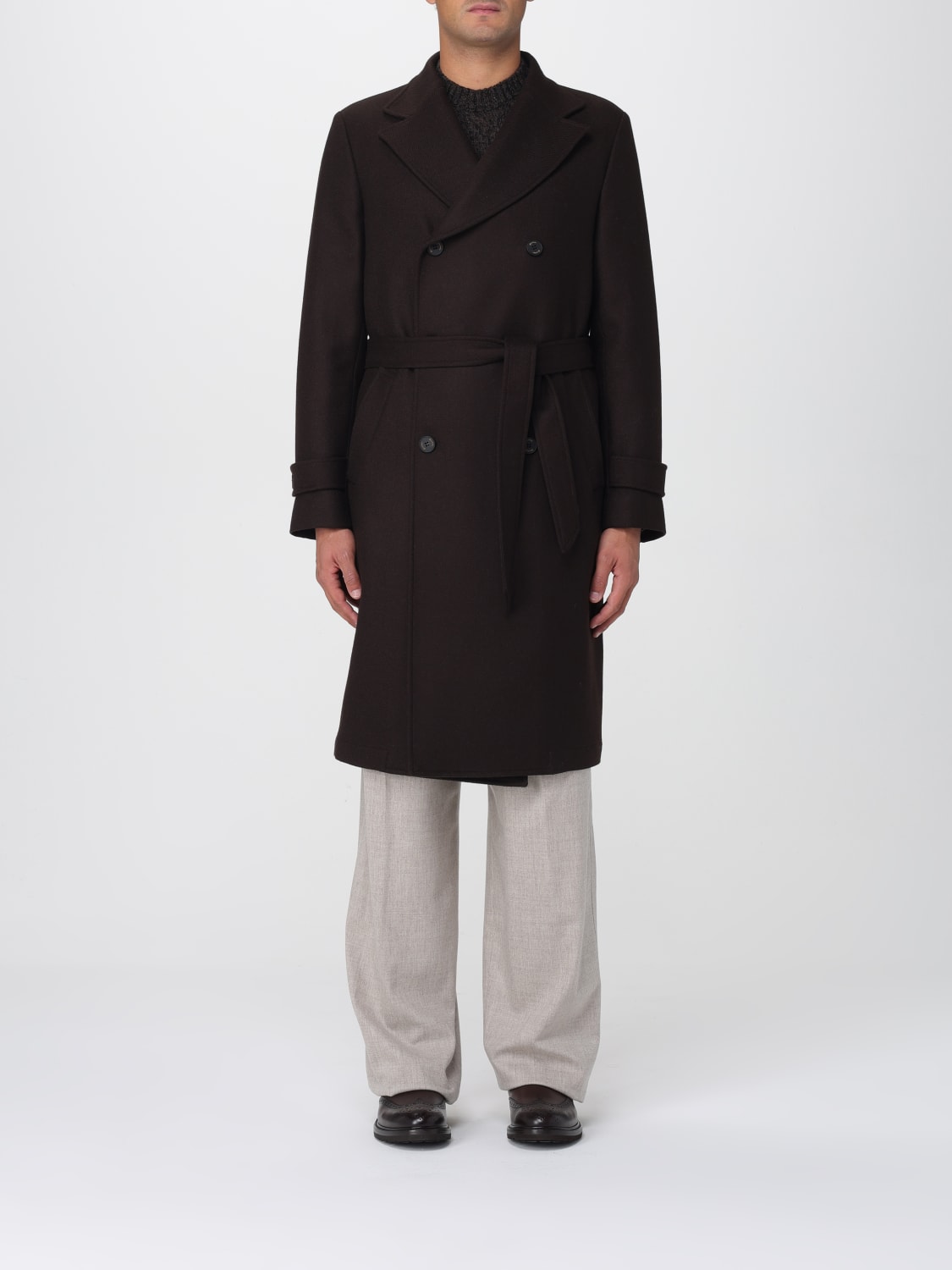DRUMOHR COAT: Coat men Drumohr, Brown - Img 1