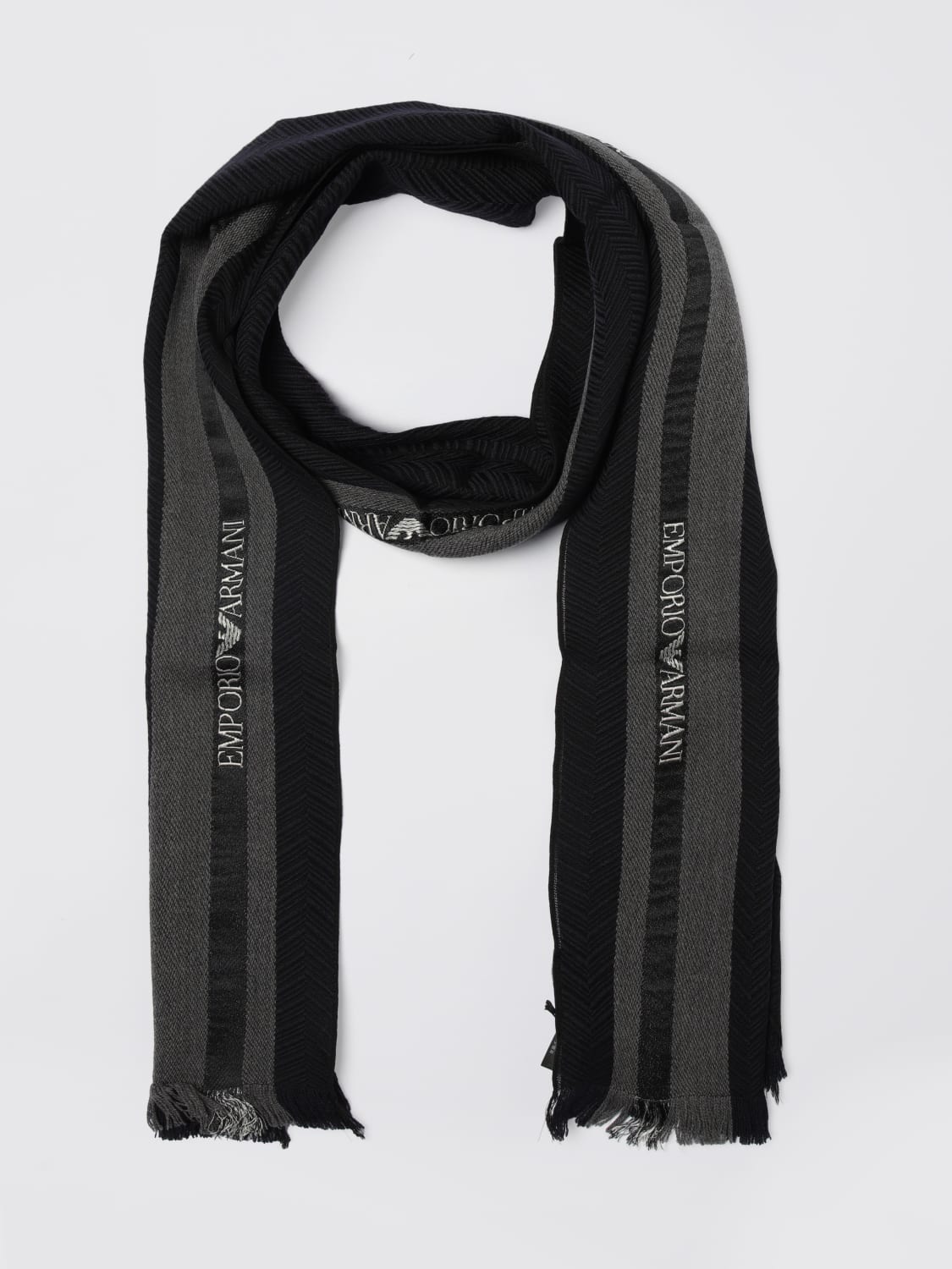 EMPORIO ARMANI SCARF: Scarf men Emporio Armani, Blue - Img 2