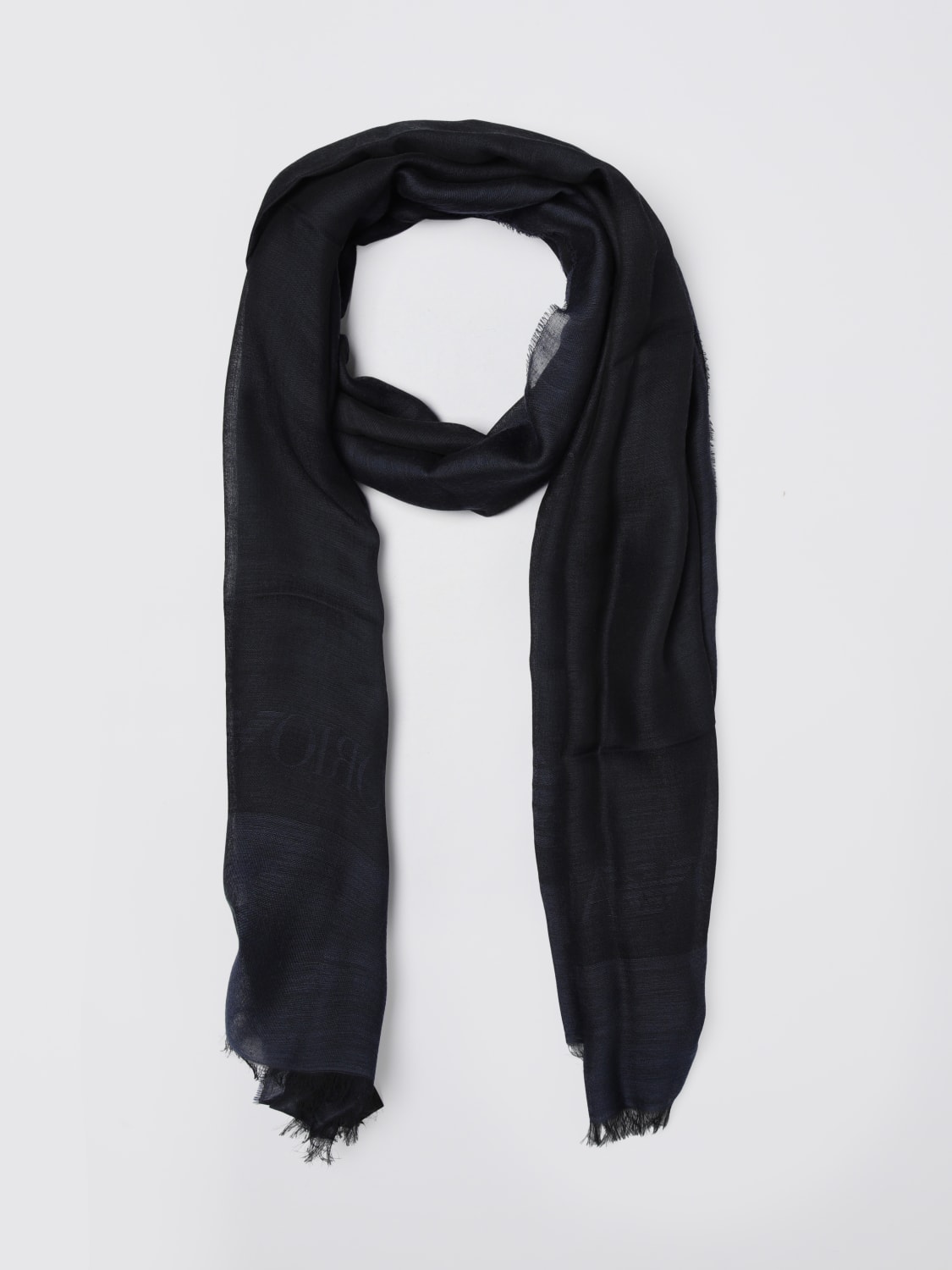 EMPORIO ARMANI 스카프: 스카프 남성 Emporio Armani, 블루 - Img 2