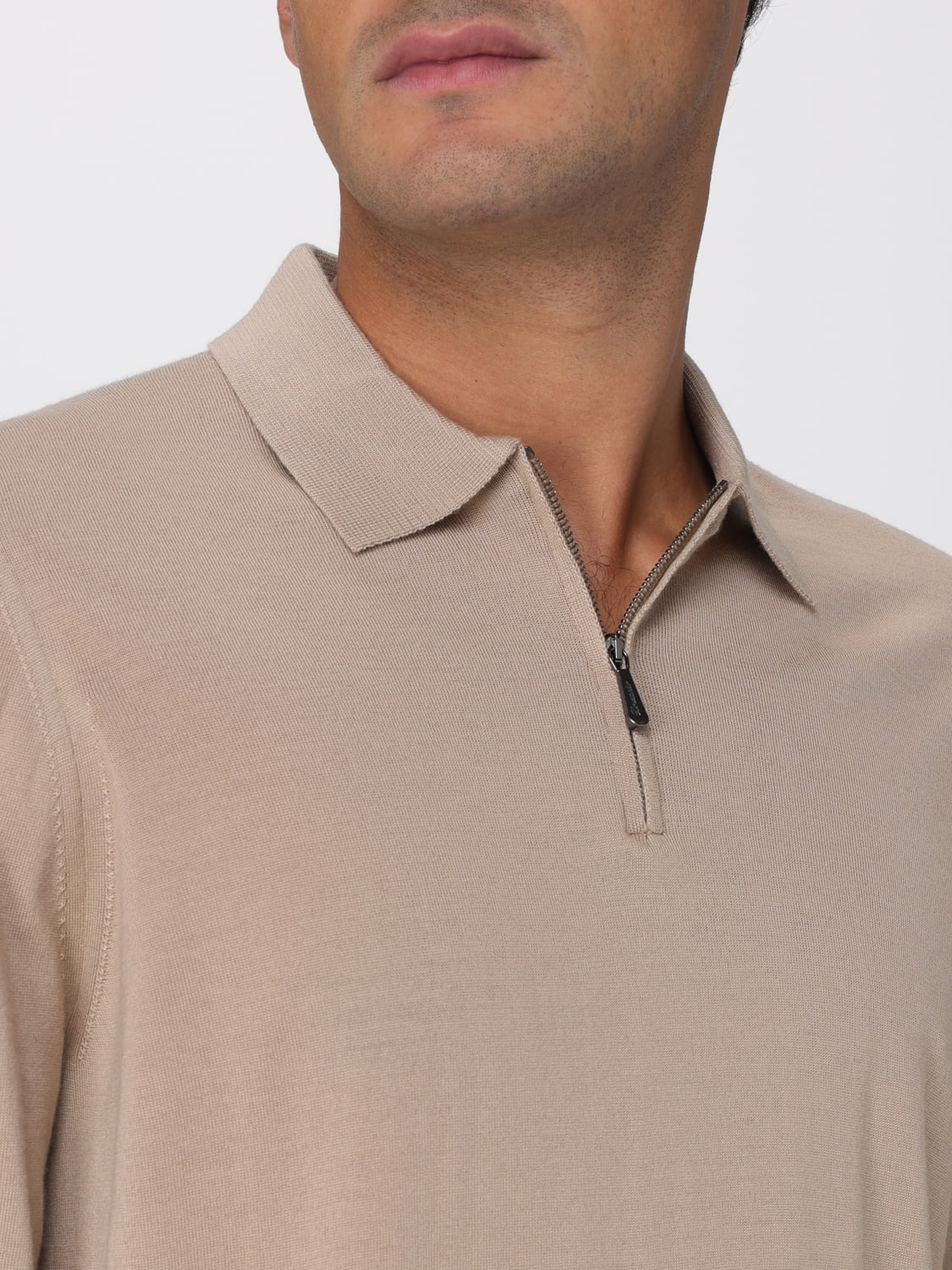 DRUMOHR POLO SHIRT: Sweater men Drumohr, Camel - Img 3