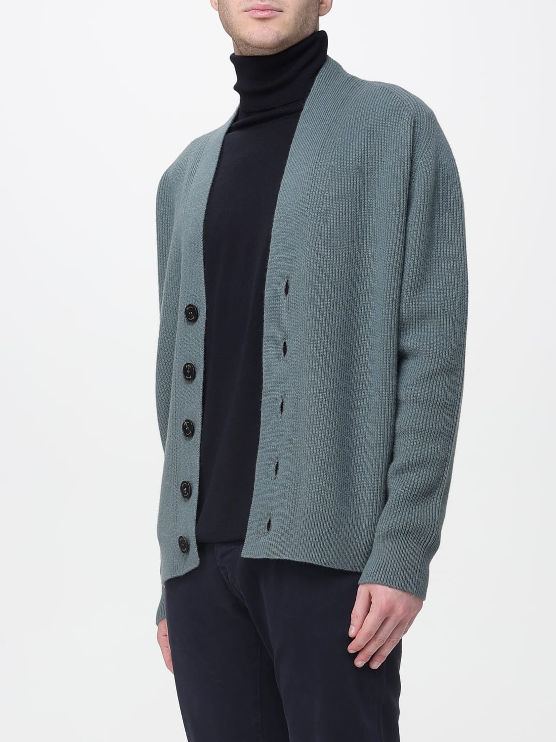 DRUMOHR PULLOVER: Strickjacke herren Drumohr, Grün - Img 3