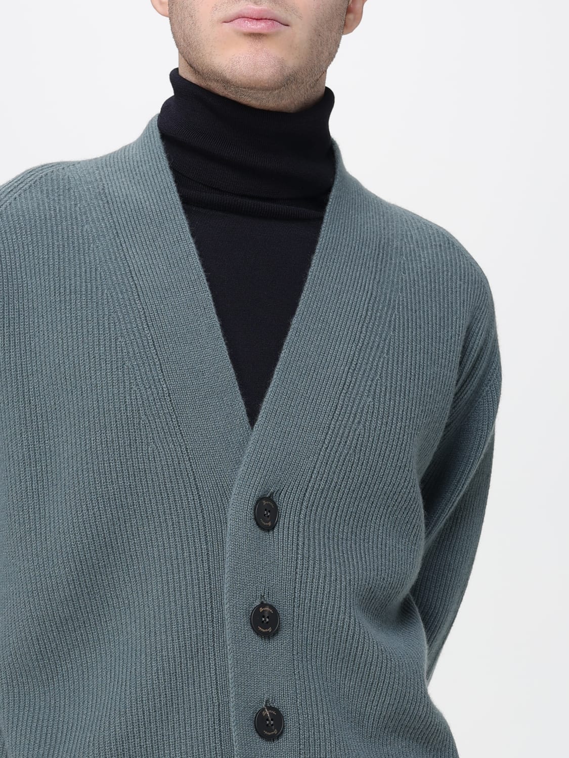 DRUMOHR PULLOVER: Strickjacke herren Drumohr, Grün - Img 4