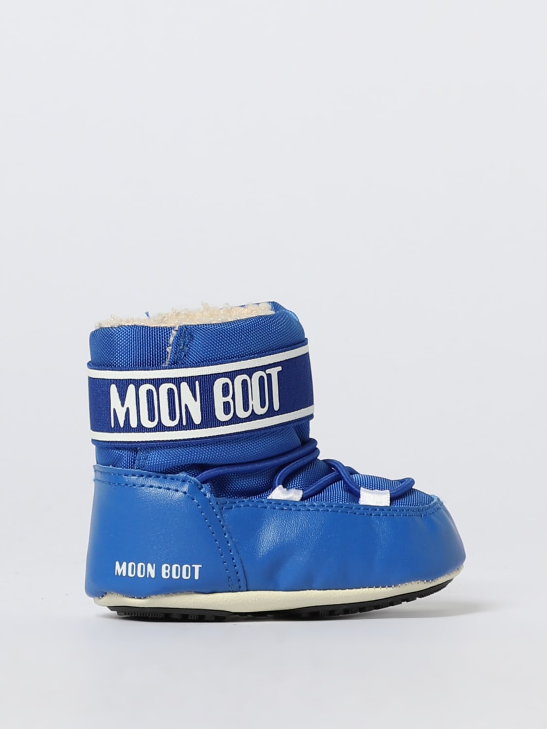 MOON BOOT SCARPE: Stivaletto da neve Crib Moon Boot in nylon , Elettrico - Img 1