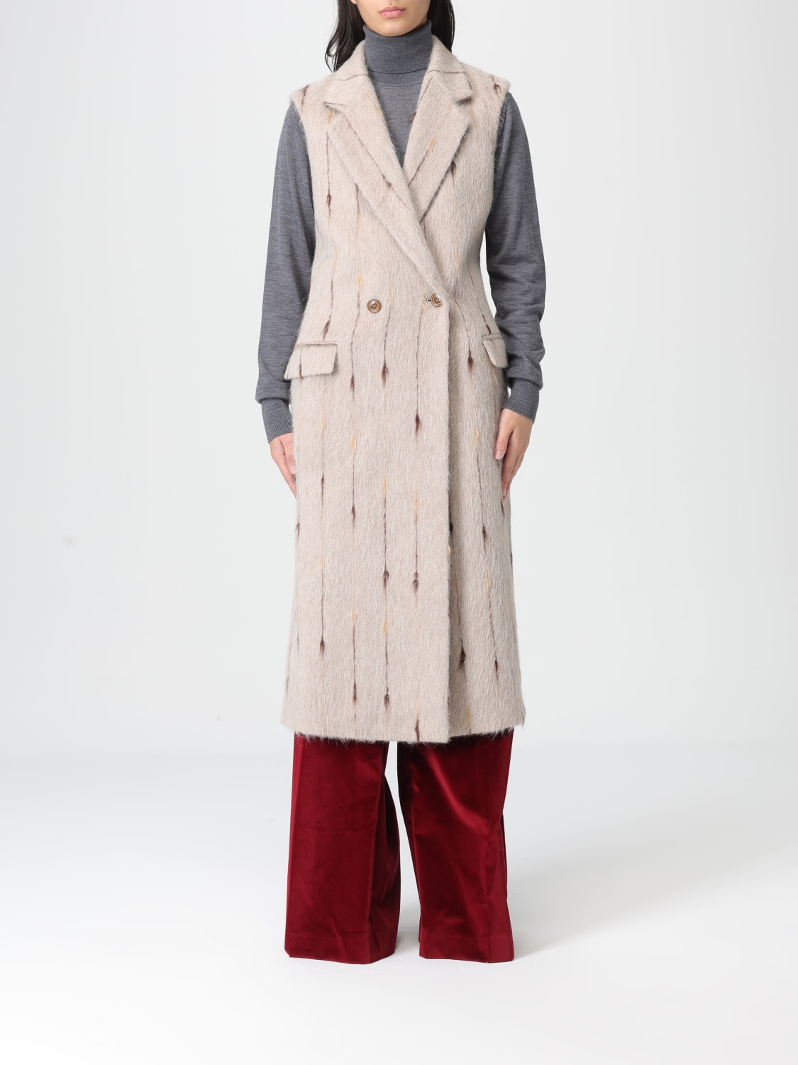 DRUMOHR COAT: Coat woman Drumohr, Beige - Img 1