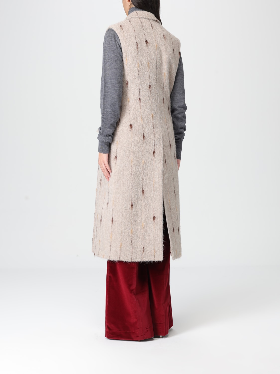 DRUMOHR COAT: Coat woman Drumohr, Beige - Img 2