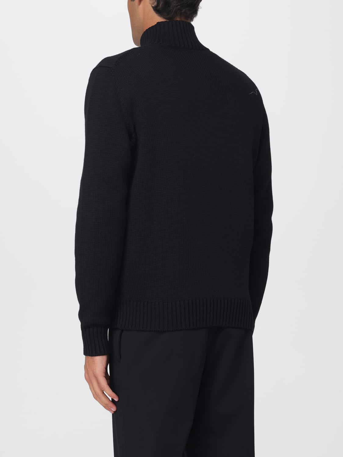 INCOTEX SWEATER: Sweatshirt men Incotex, Black - Img 2