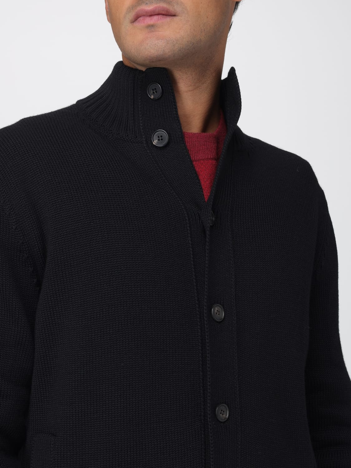 INCOTEX SWEATER: Sweatshirt men Incotex, Black - Img 4