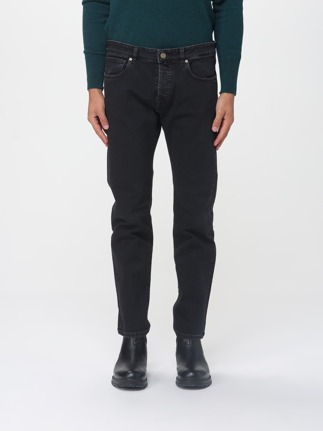 INCOTEX JEANS: Pants men Incotex, Black - Img 1