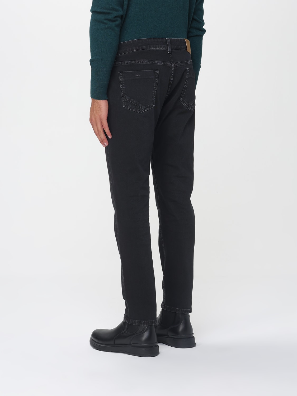 INCOTEX JEANS: Pants men Incotex, Black - Img 2