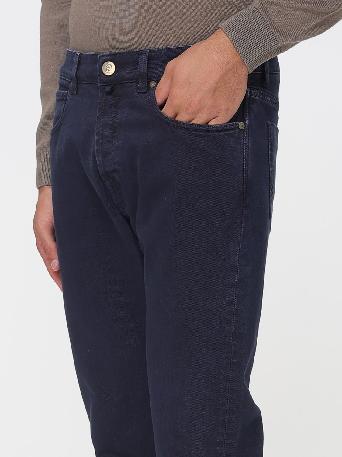 INCOTEX JEANS: Pants men Incotex, Blue - Img 3