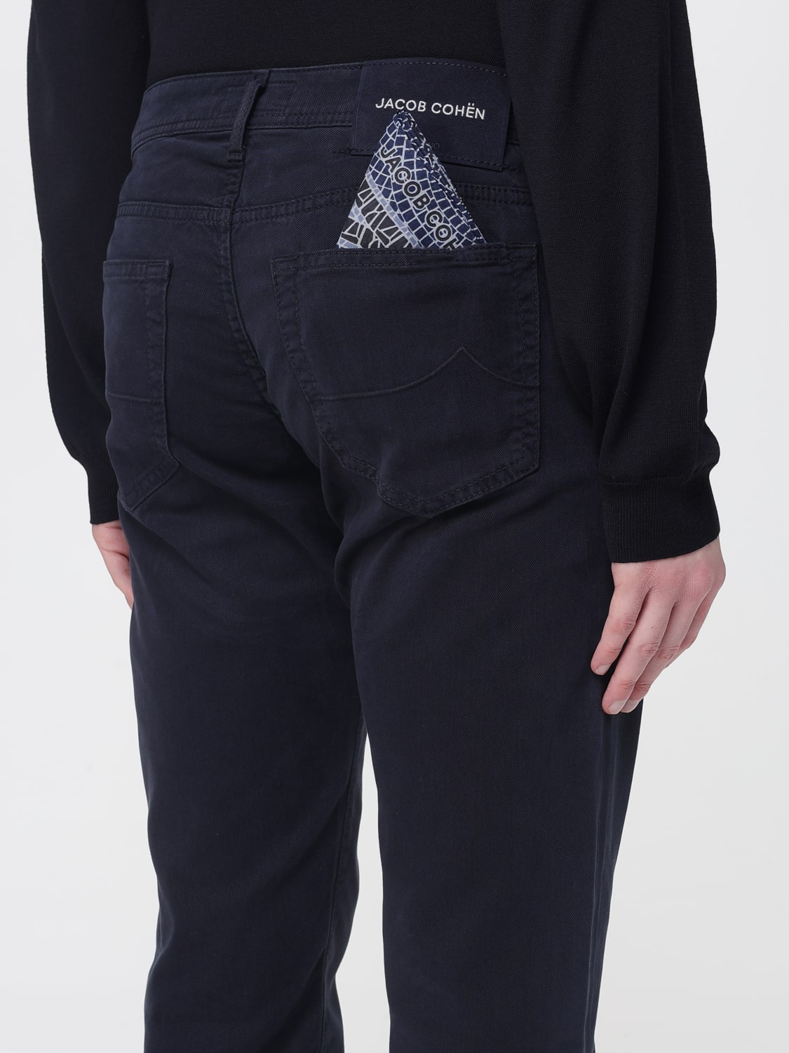 JACOB COHEN 裤子: 裤子 男士 Jacob Cohen, 蓝色 - Img 3