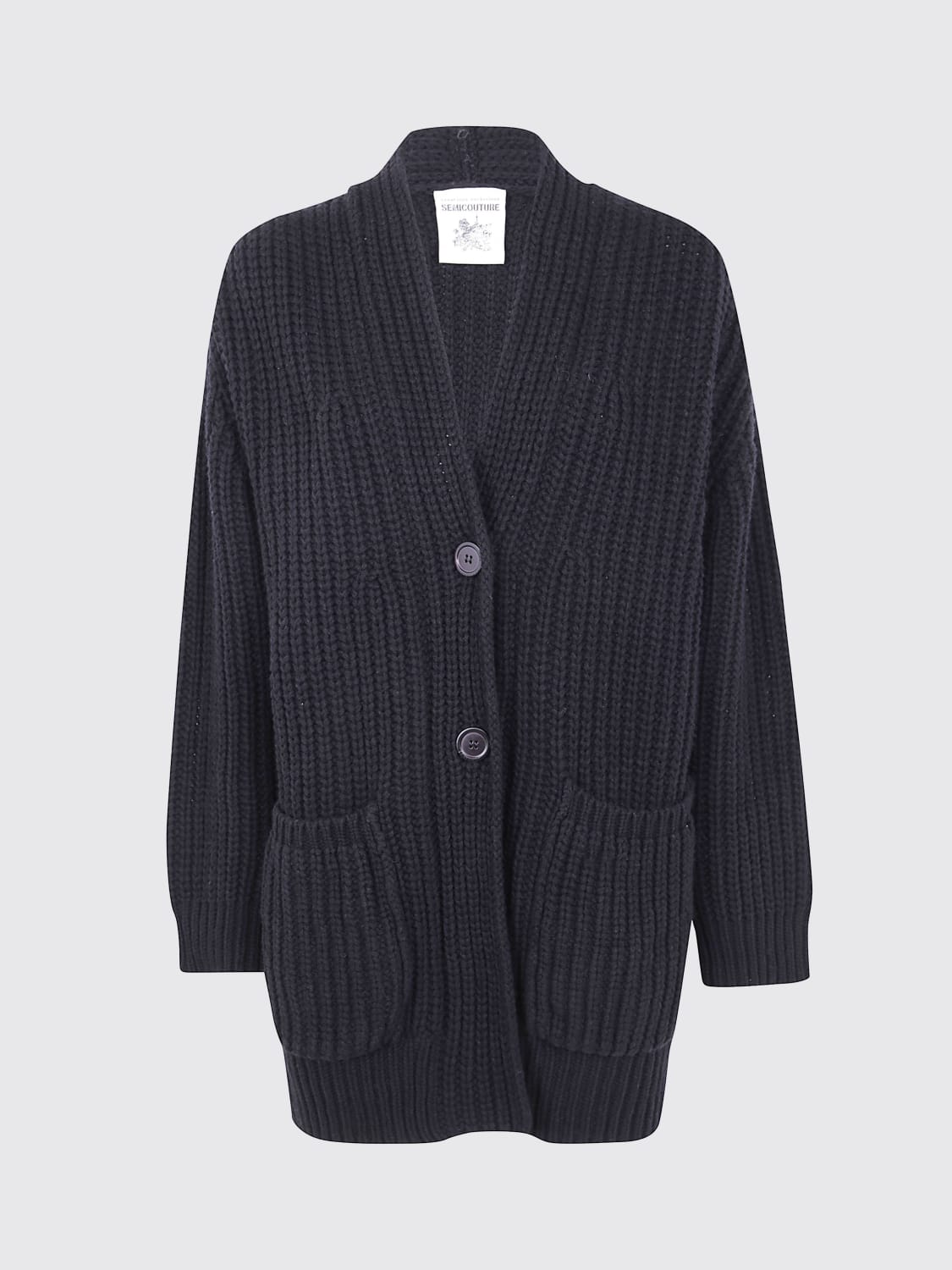 SEMICOUTURE PULLOVER: Pullover damen Semicouture, Schwarz - Img 1