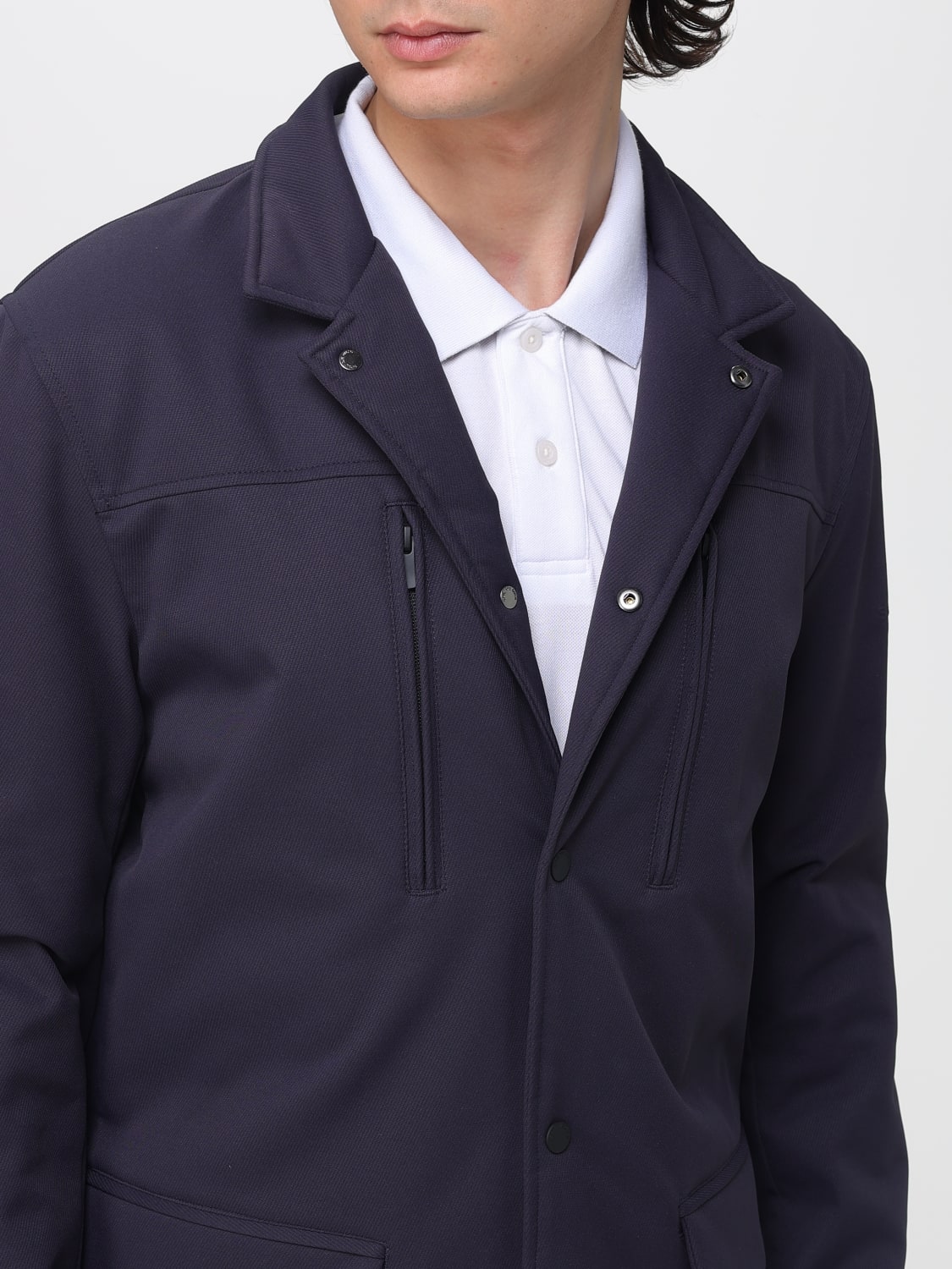 LA MARTINA CHALECO: Abrigo hombre La Martina, Azul Oscuro - Img 4