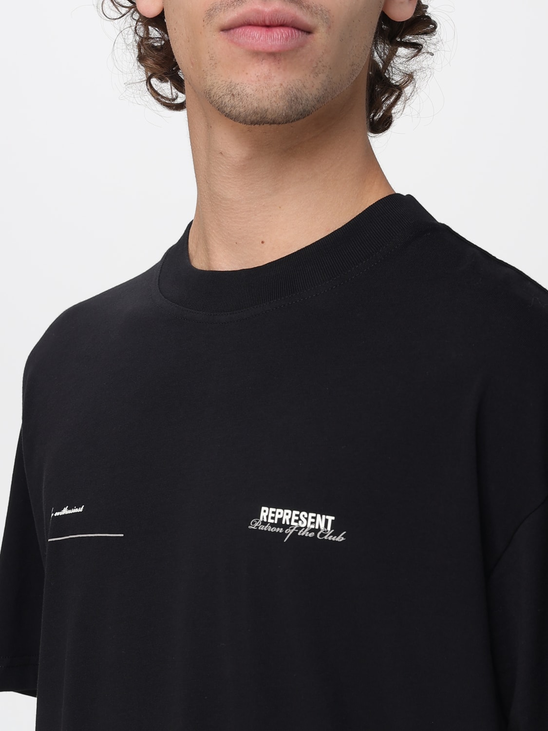 REPRESENT T恤: T恤 男士 Represent, 黑色 - Img 3