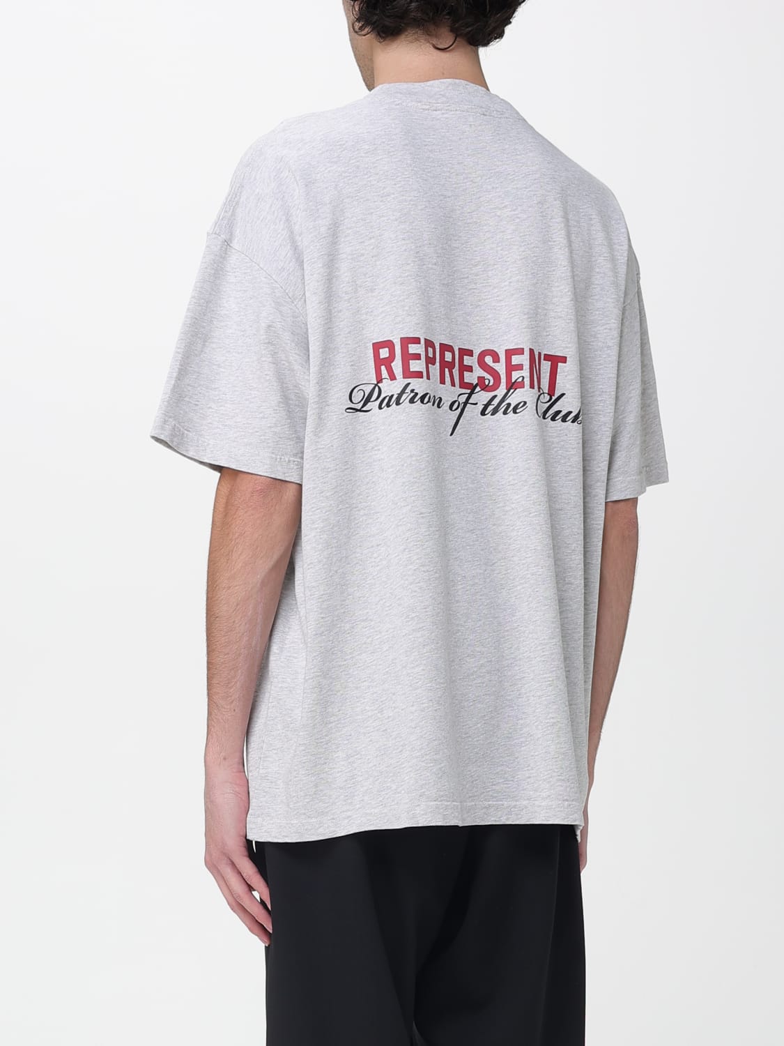 REPRESENT T恤: T恤 男士 Represent, 灰色 - Img 2