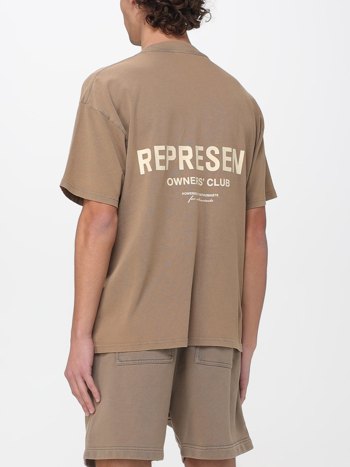 REPRESENT T恤: T恤 男士 Represent, 棕色 - Img 2