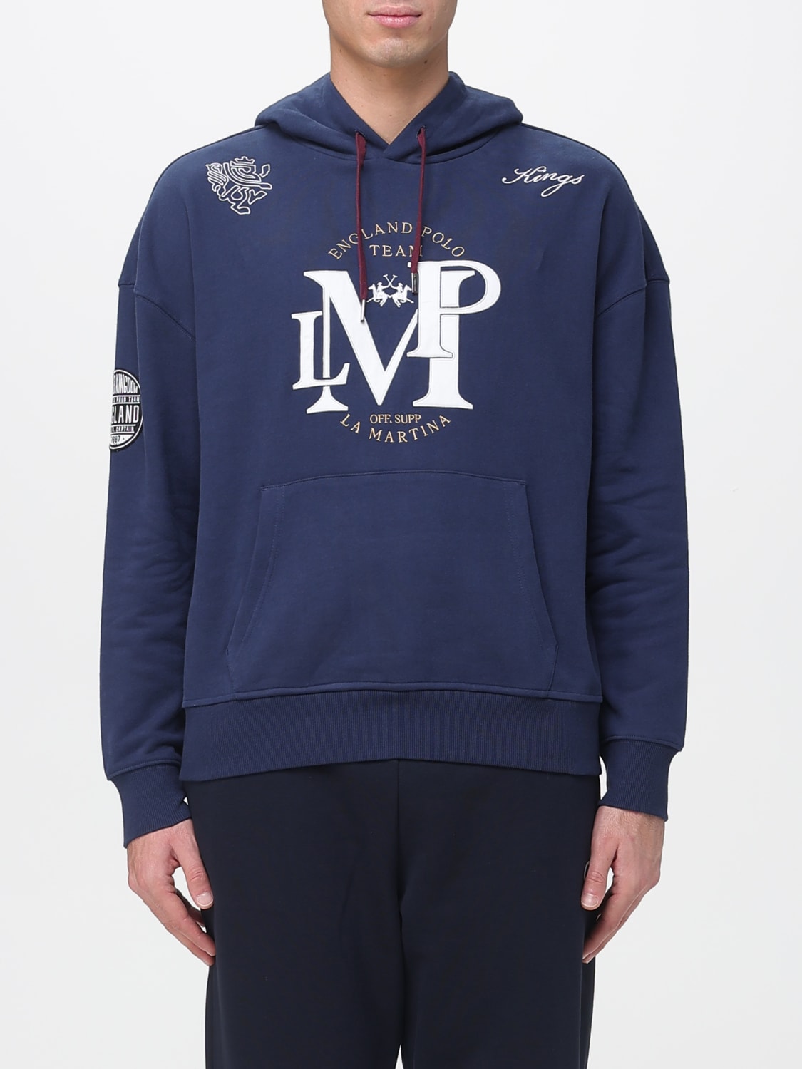 LA MARTINA SWEATSHIRT: Pullover herren La Martina, Blau - Img 1