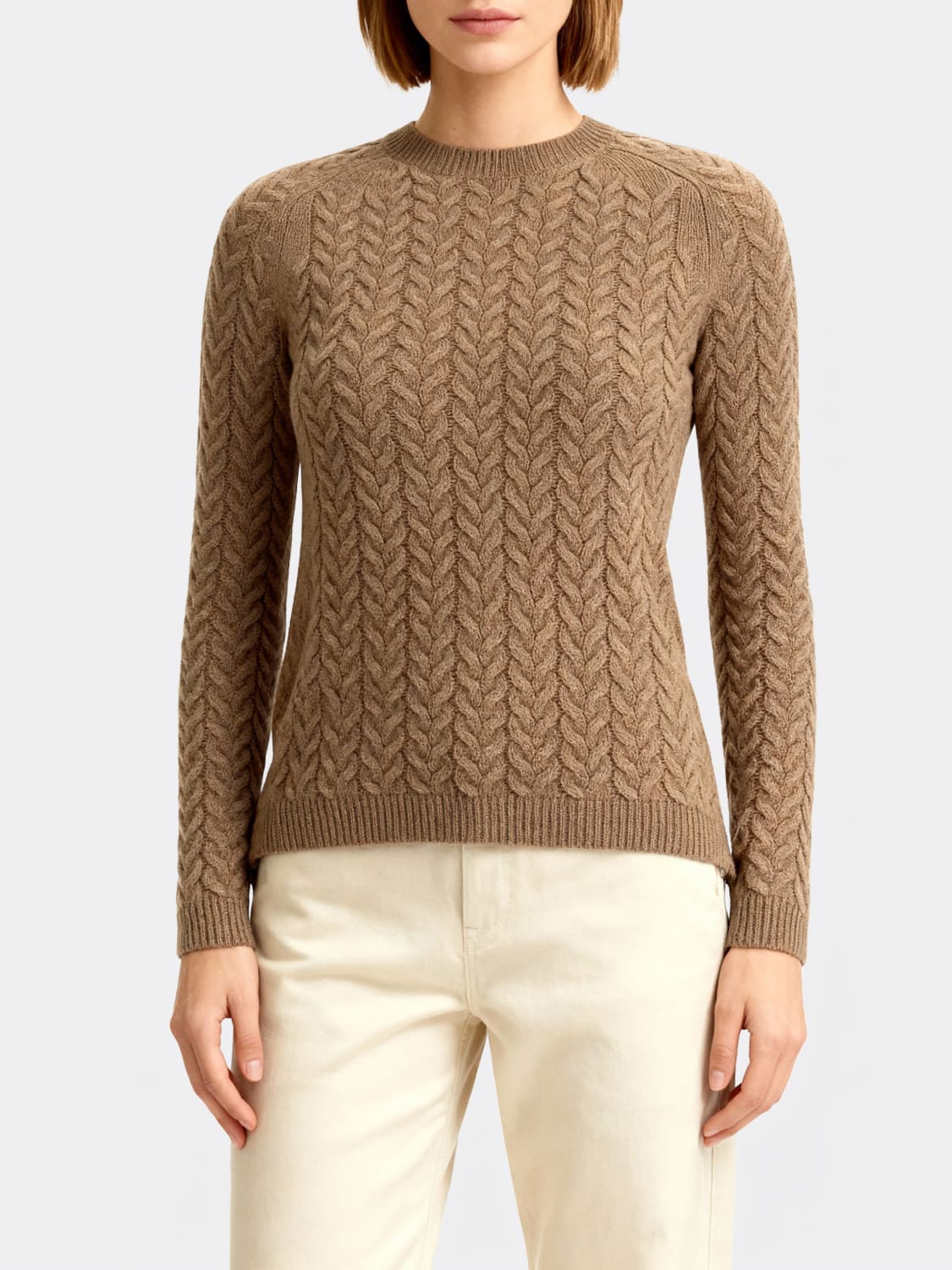 MAX MARA SWEATER: Cardigan woman Max Mara, Brown - Img 1