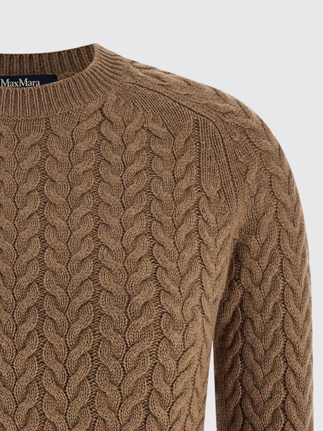 MAX MARA SWEATER: Cardigan woman Max Mara, Brown - Img 4