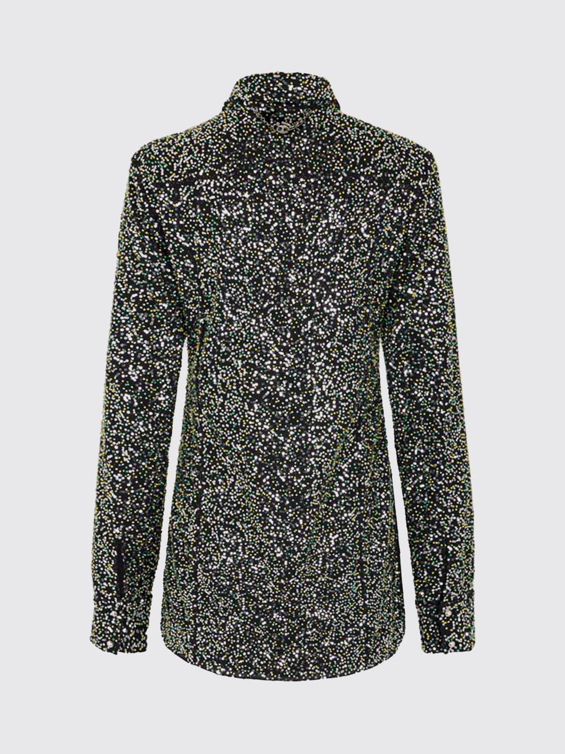 RABANNE CAMICIA: Camicia di cristalli Rabanne, Nero - Img 2