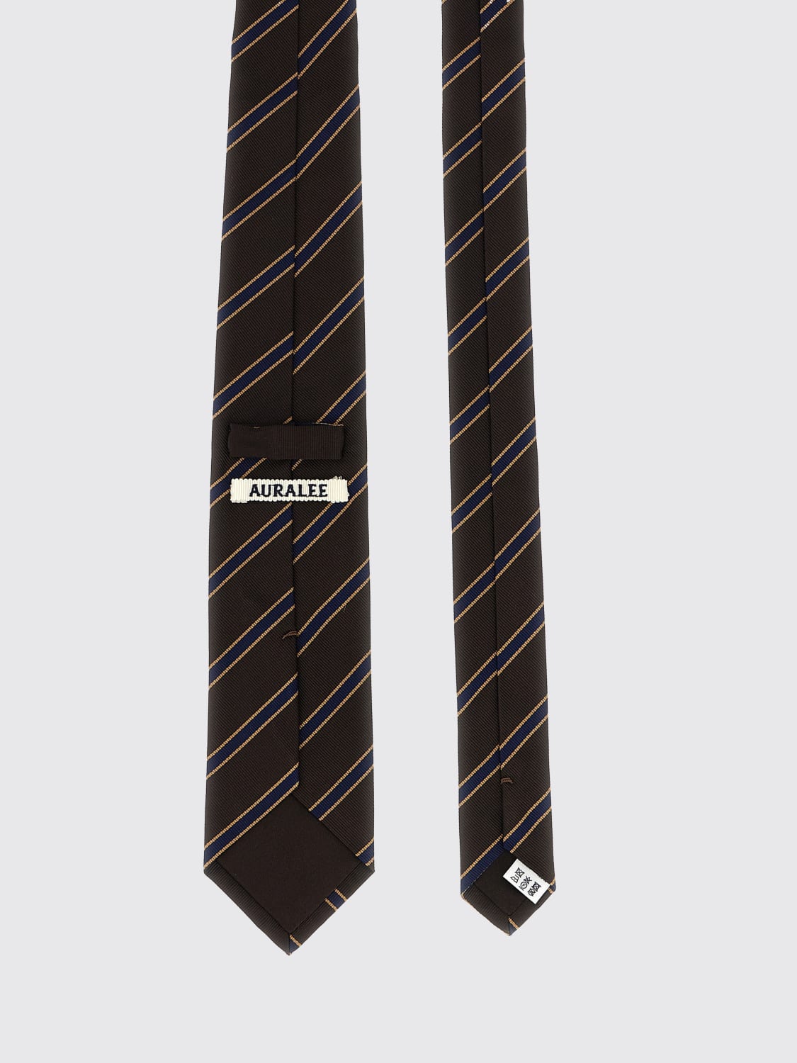 AURALEE TIE: Bow tie men Auralee, Brown - Img 2