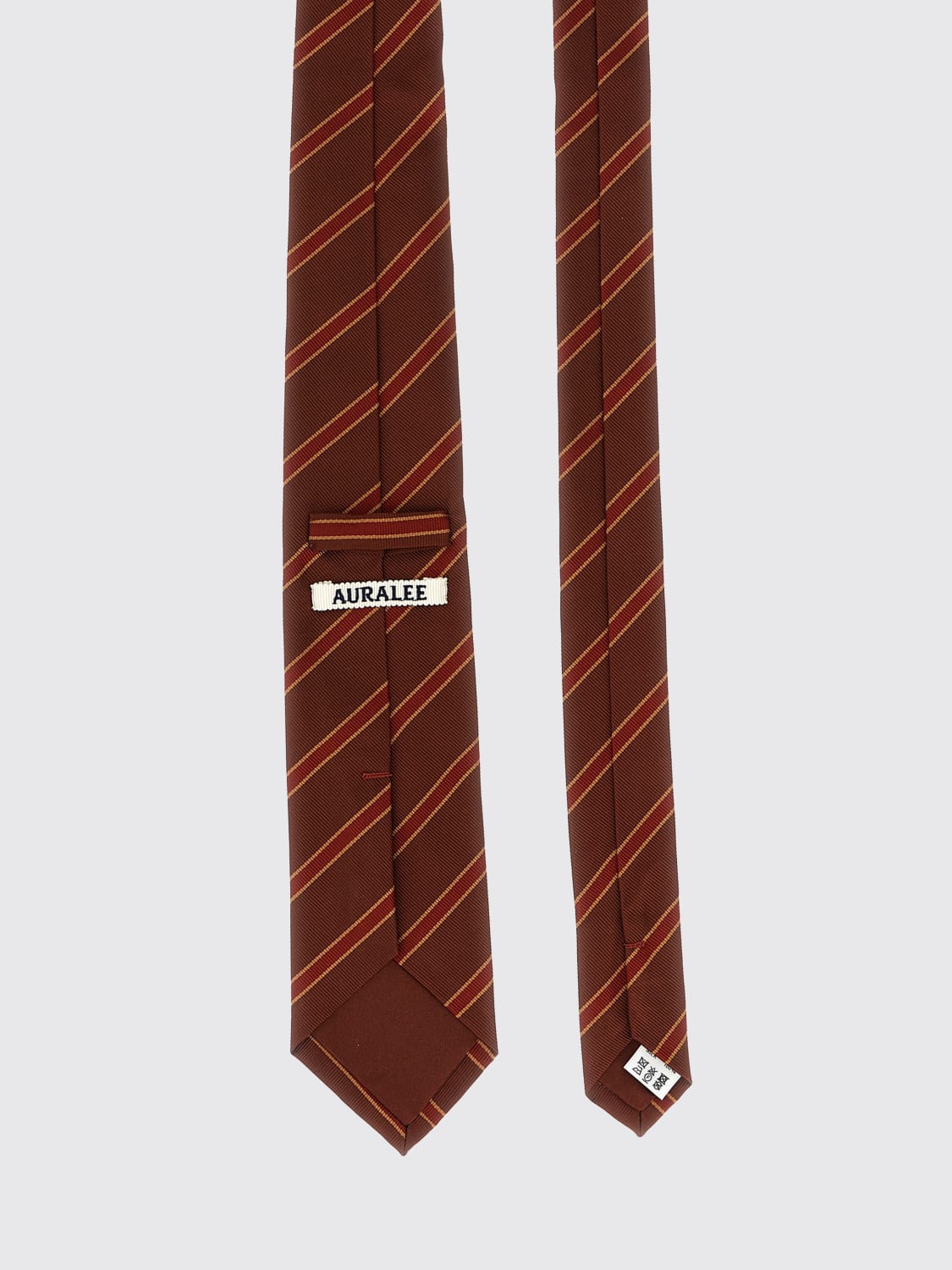 AURALEE TIE: Bow tie men Auralee, Burgundy - Img 2