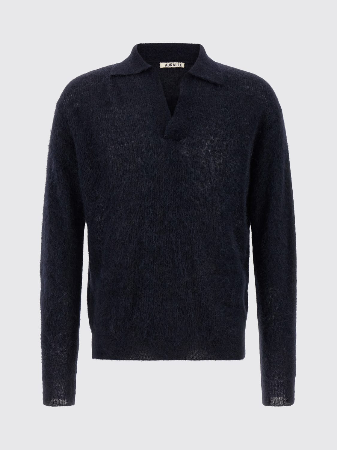 AURALEE POLO SHIRT: Polo shirt men Auralee, Blue - Img 2