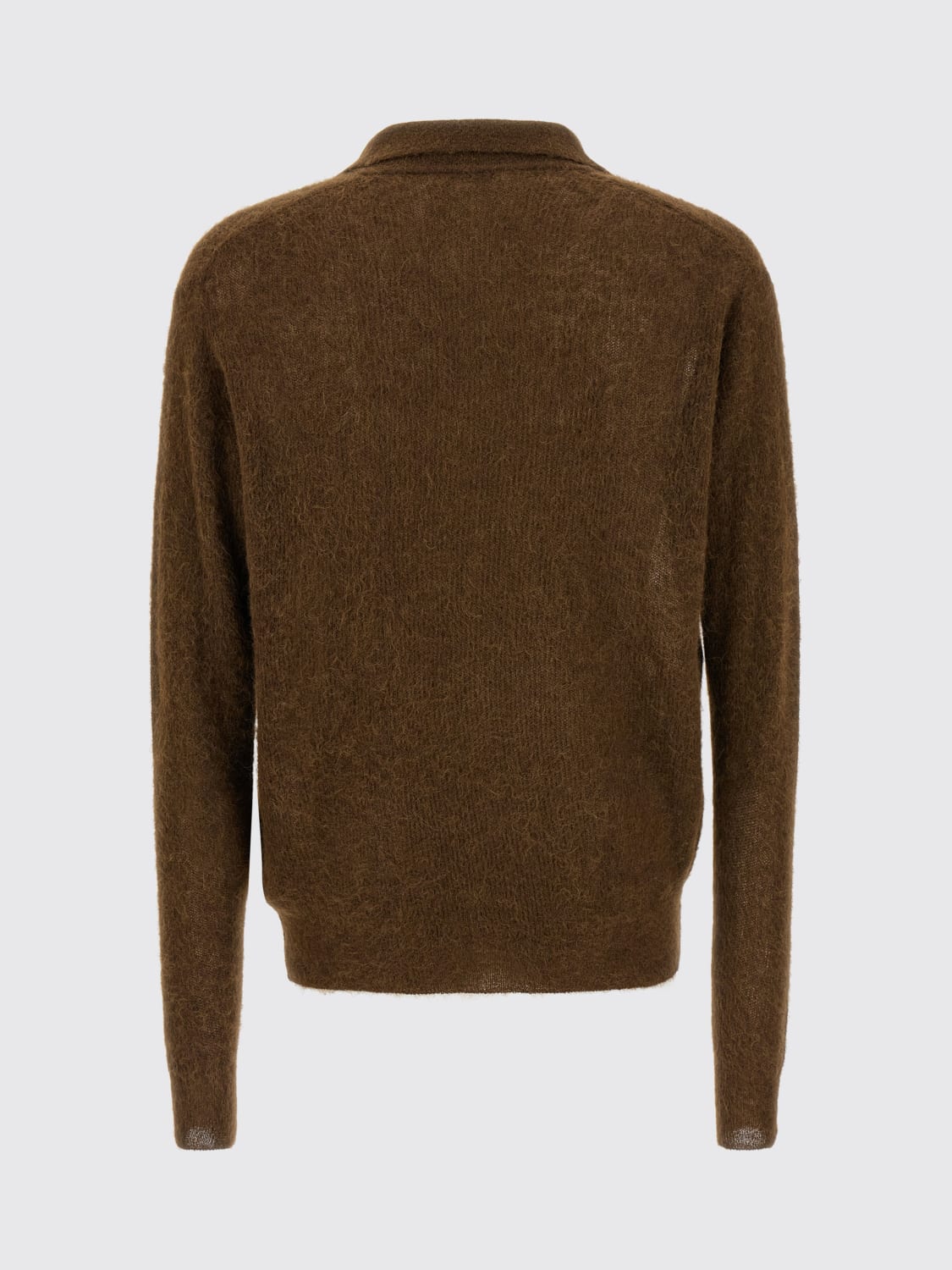 AURALEE POLO衫: Polo衫 男士 Auralee, 棕色 - Img 3