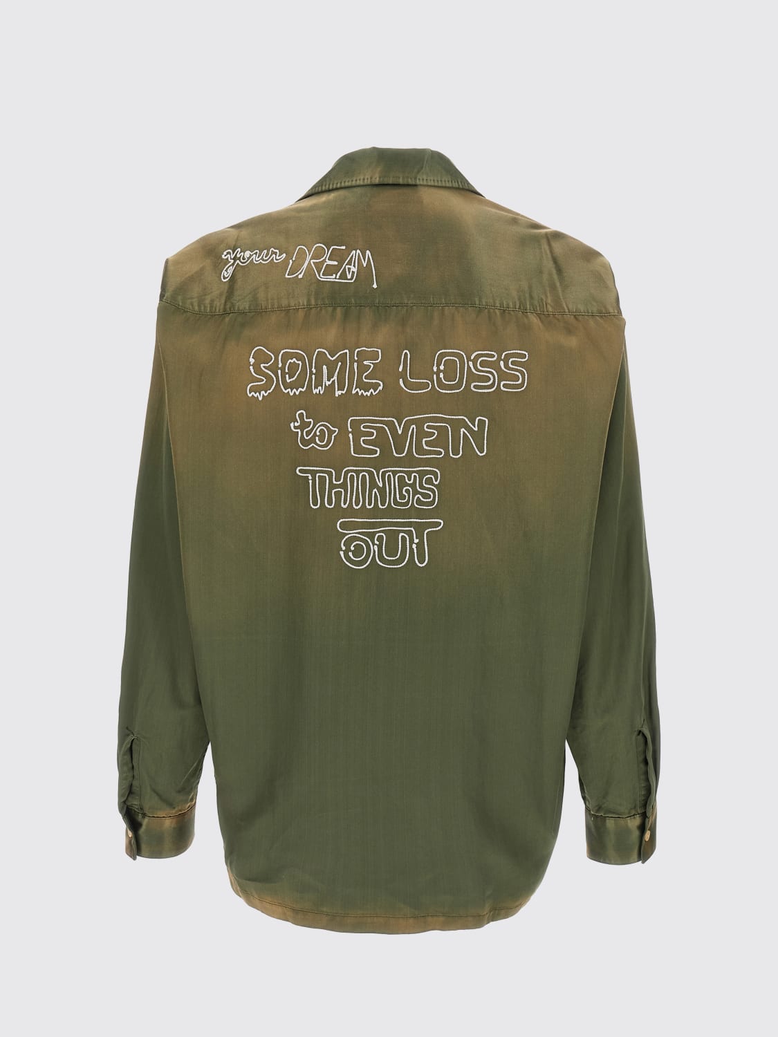 MAISON MIHARA YASUHIRO CAMICIA: Camicia Maison Mihara Yasuhiro in misto cotone , Verde - Img 2