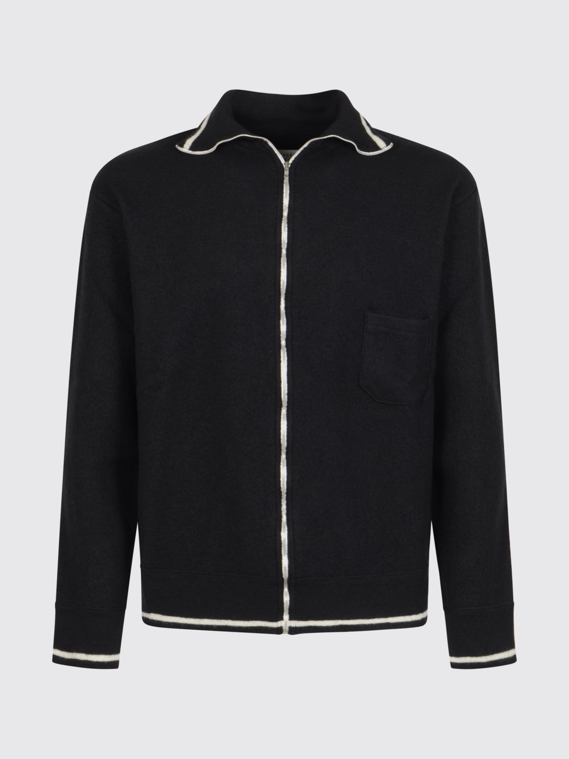 MAISON MARGIELA 毛衣: 毛衣 男士 Maison Margiela, 黑色 - Img 1