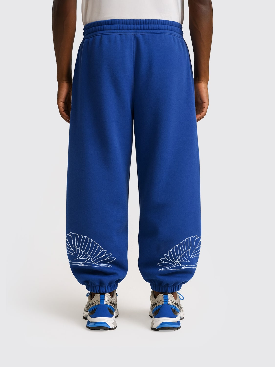 COUNTY OF MILAN PANTALONI: Pantaloni jogging in cotone County Of Milan, Azzurro - Img 2