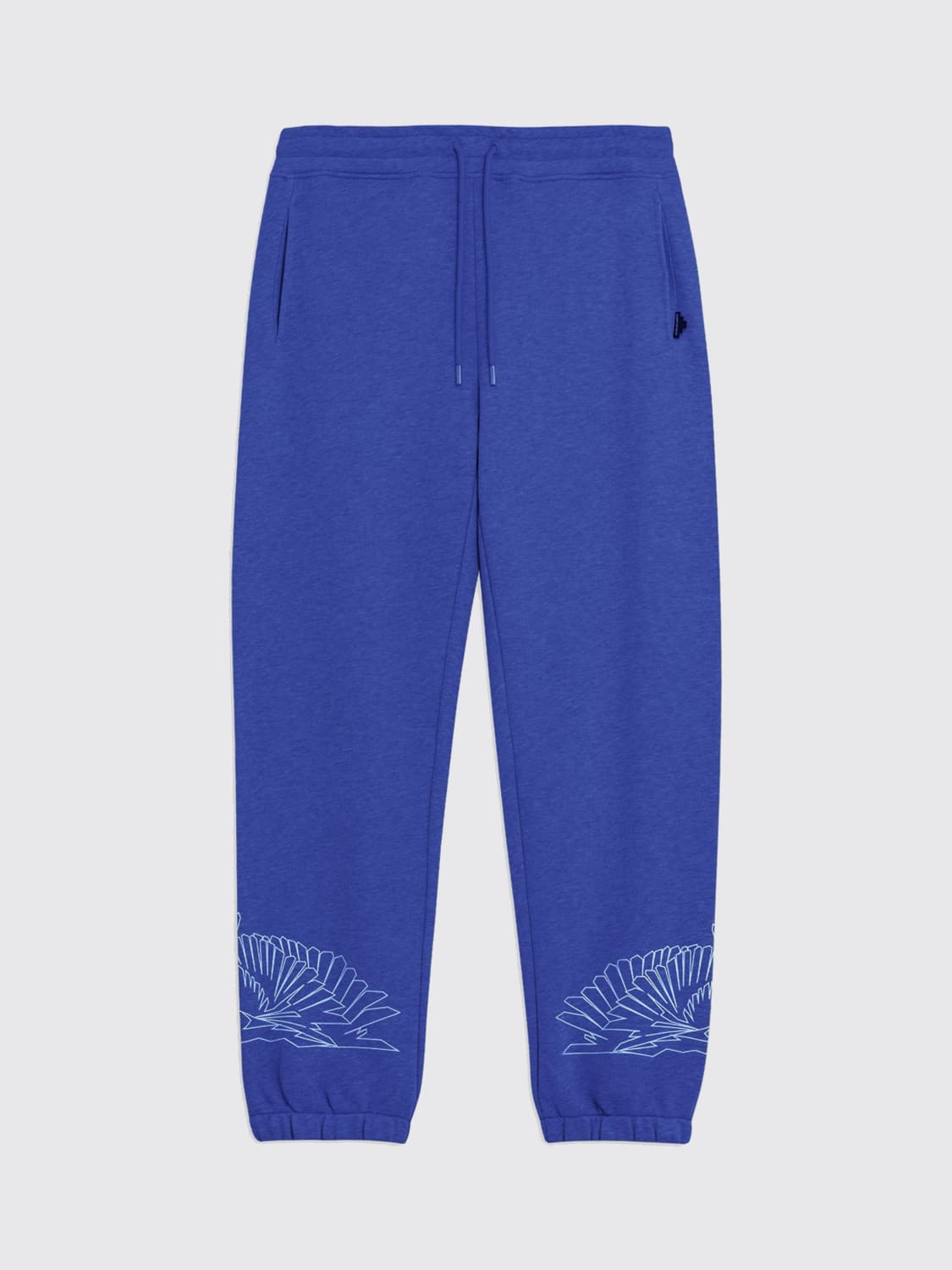 COUNTY OF MILAN PANTALONI: Pantaloni jogging in cotone County Of Milan, Azzurro - Img 4