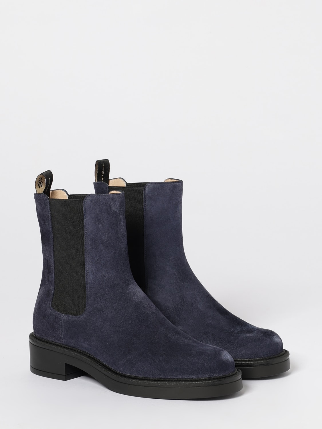 STUART WEITZMAN BOOTS: Flat ankle boot woman Stuart Weitzman, Blue - Img 2
