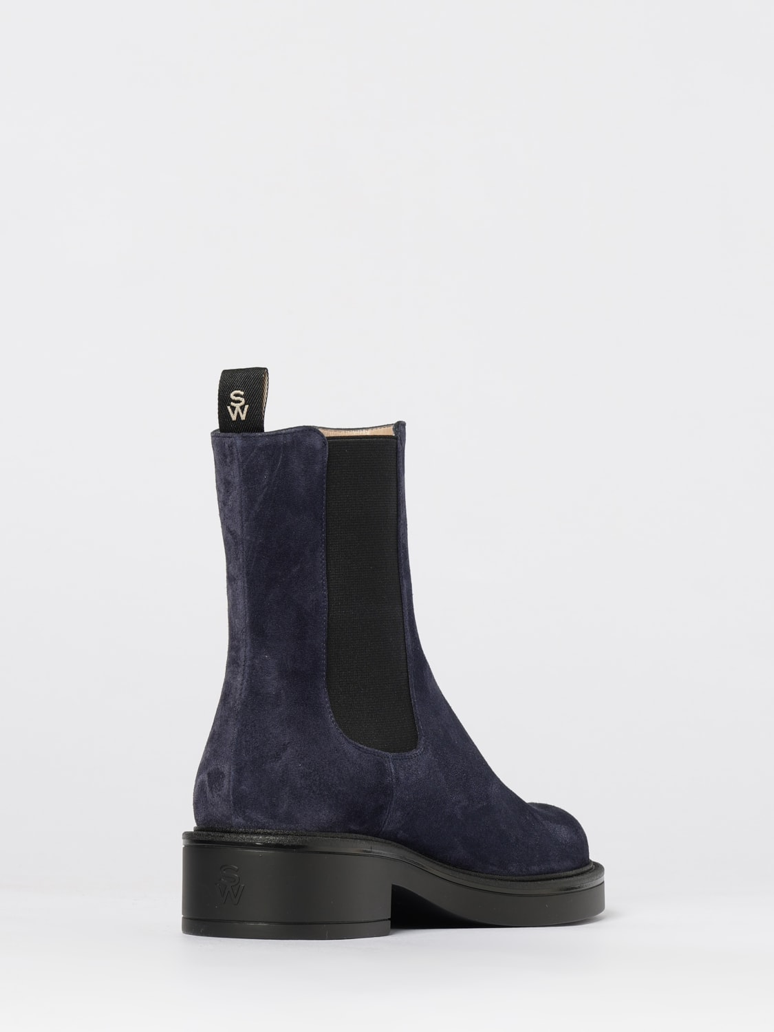 STUART WEITZMAN BOOTS: Flat ankle boot woman Stuart Weitzman, Blue - Img 3