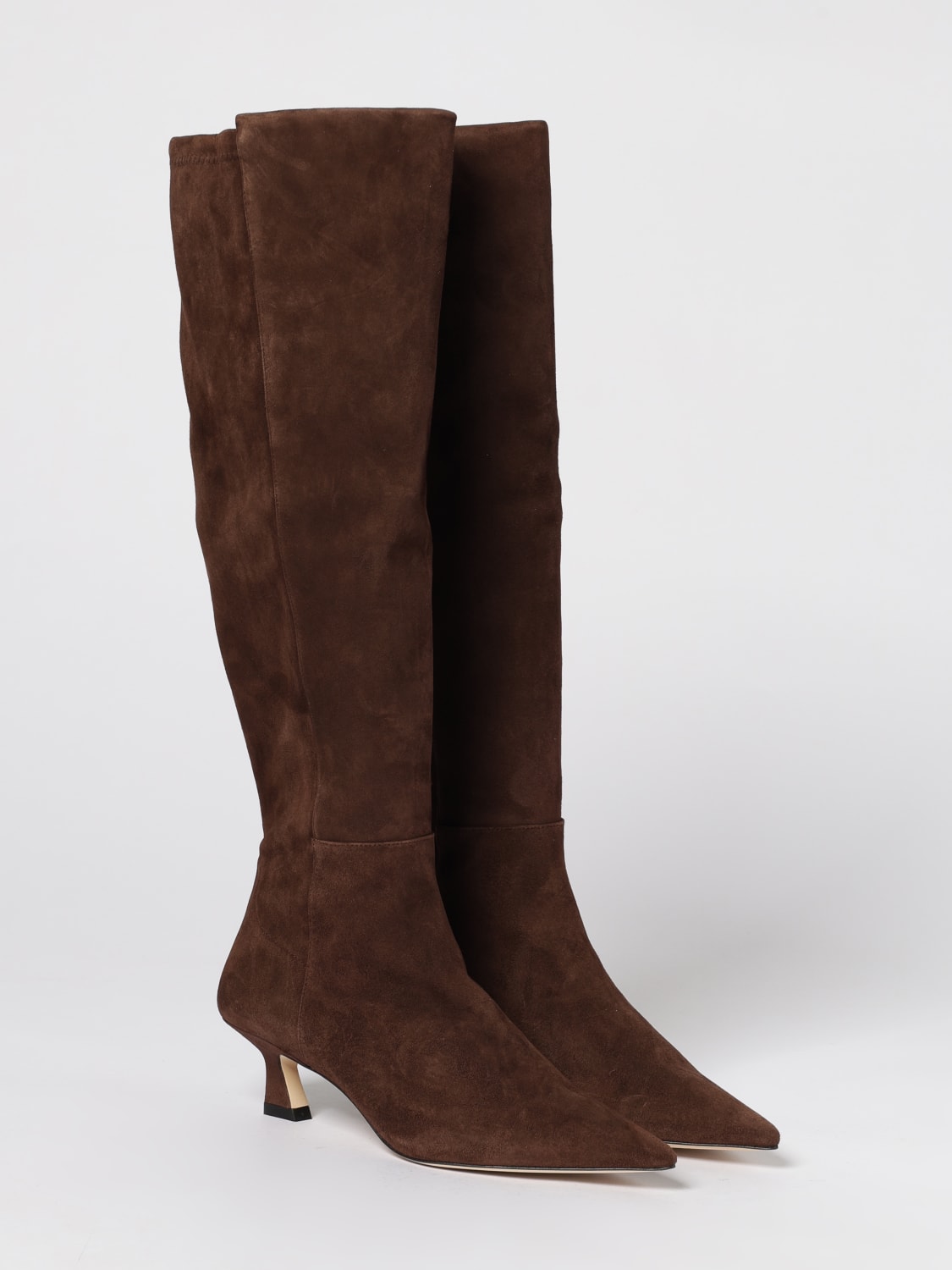 STUART WEITZMAN BOOTS: Flat ankle boot woman Stuart Weitzman, Brown - Img 2
