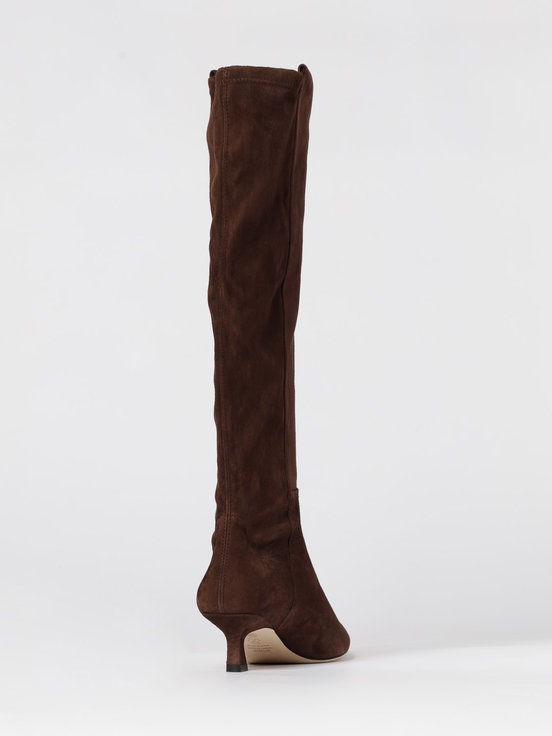 STUART WEITZMAN BOOTS: Flat ankle boot woman Stuart Weitzman, Brown - Img 3