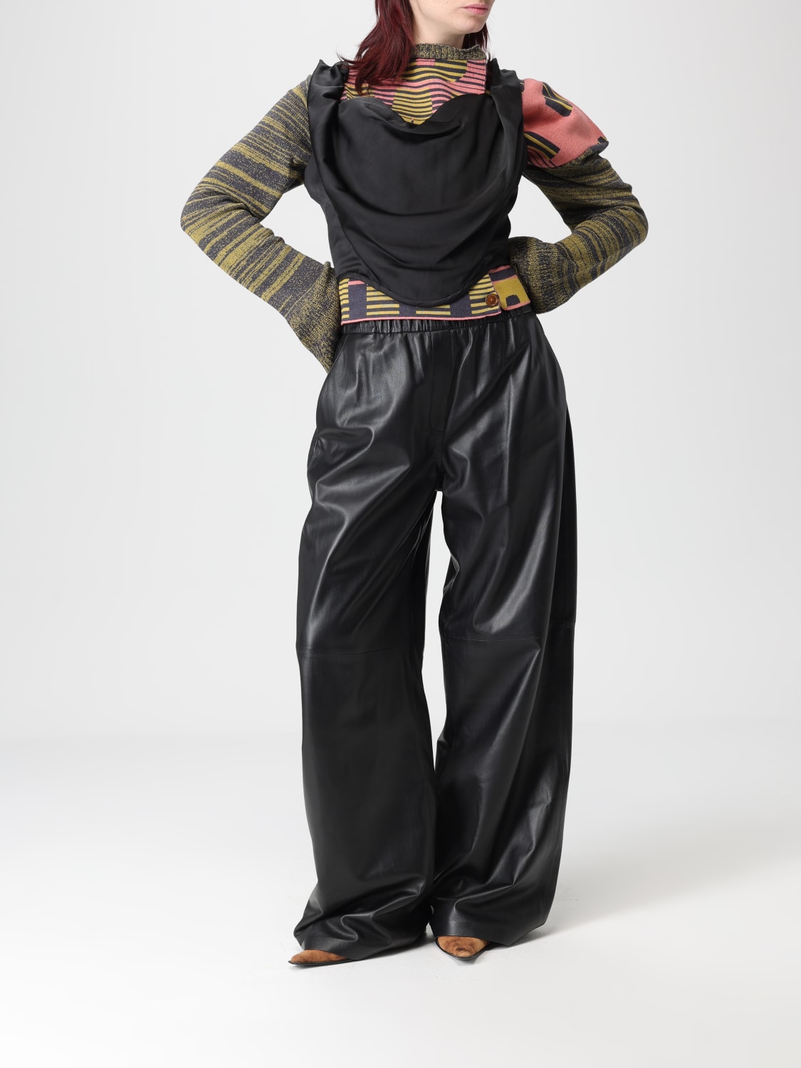 VIVIENNE WESTWOOD MAGLIA: Maglia in misto lana con logo Vivienne Westwood, Fantasia - Img 2