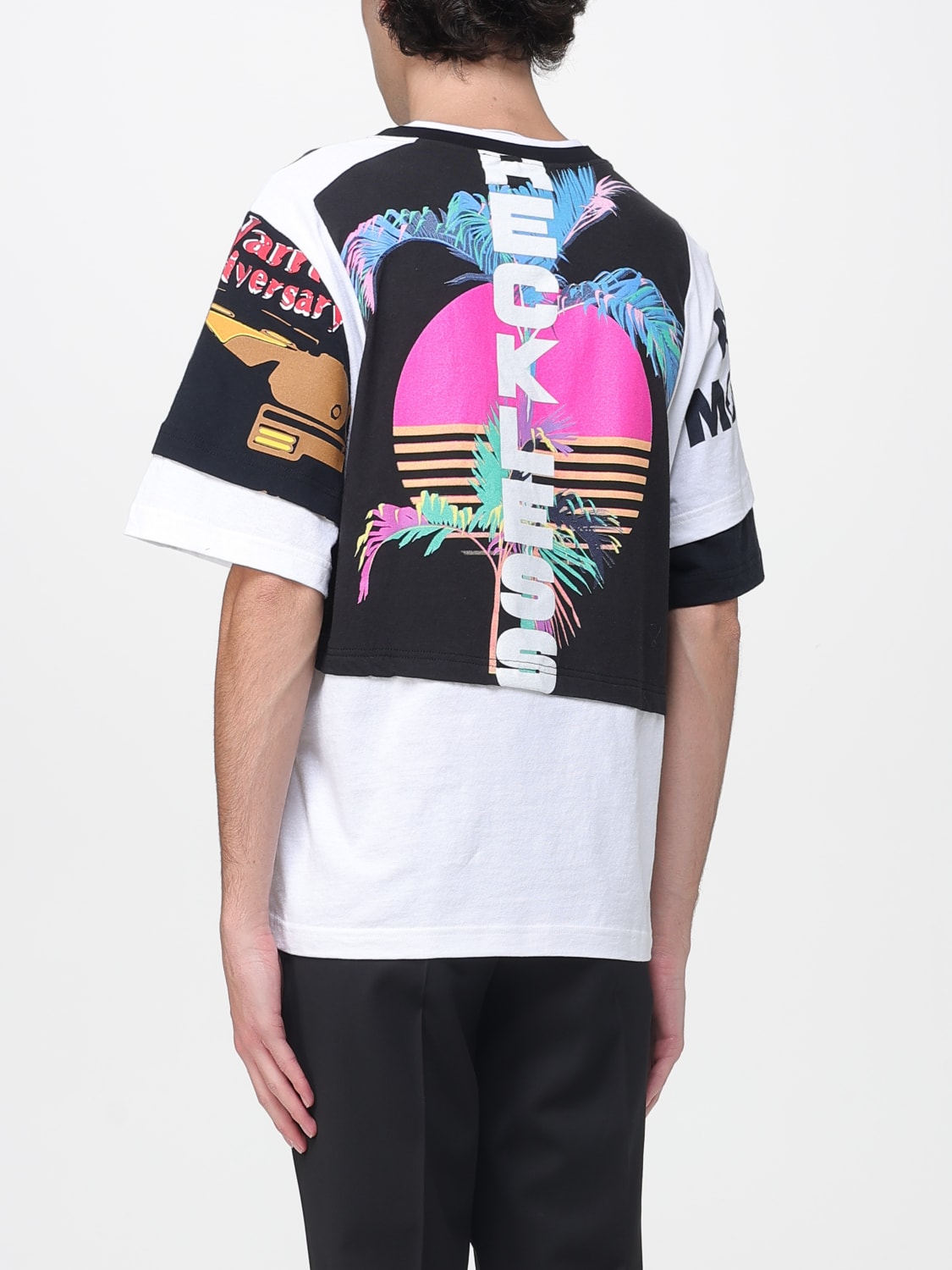 MARINE SERRE T-SHIRT: T-shirt men Marine Serre, White - Img 2