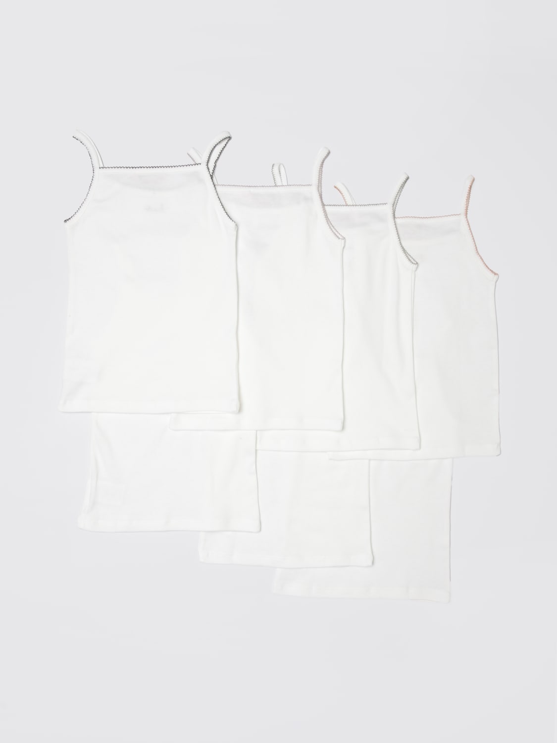 BONPOINT T-SHIRT: Set 7 canotte con i giorni della settimana Bonpoint, Bianco - Img 2
