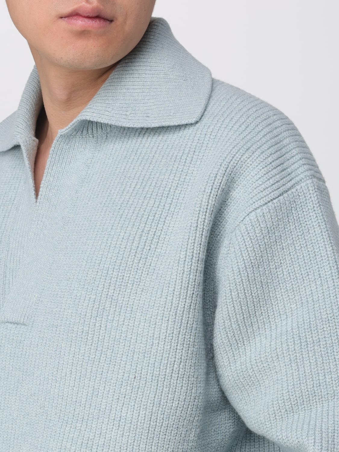 STUDIO NICHOLSON POLO: Pullover herren Studio Nicholson, Hellblau - Img 3