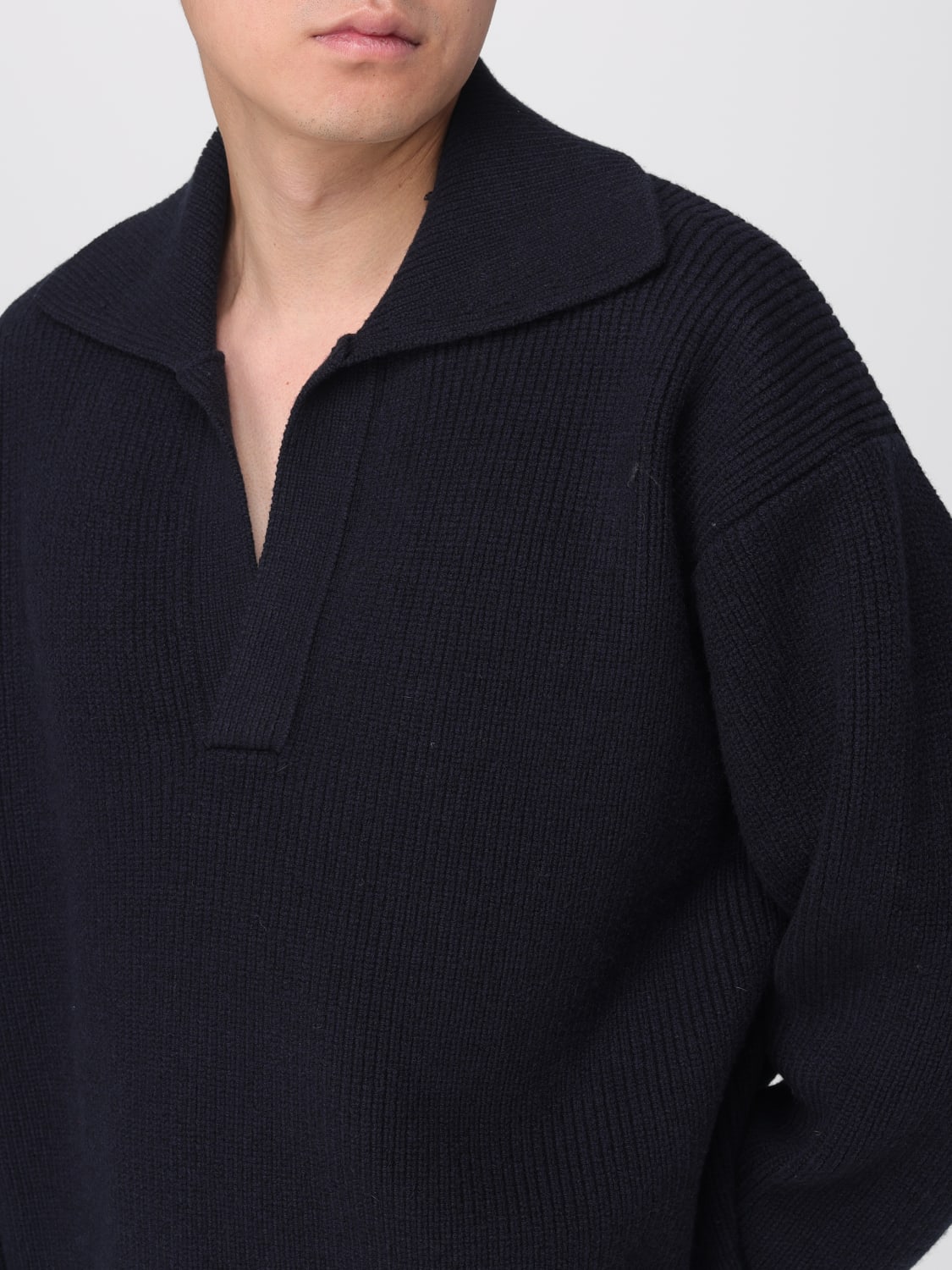 STUDIO NICHOLSON POLO: Pull homme Studio Nicholson, Bleu Marine - Img 3