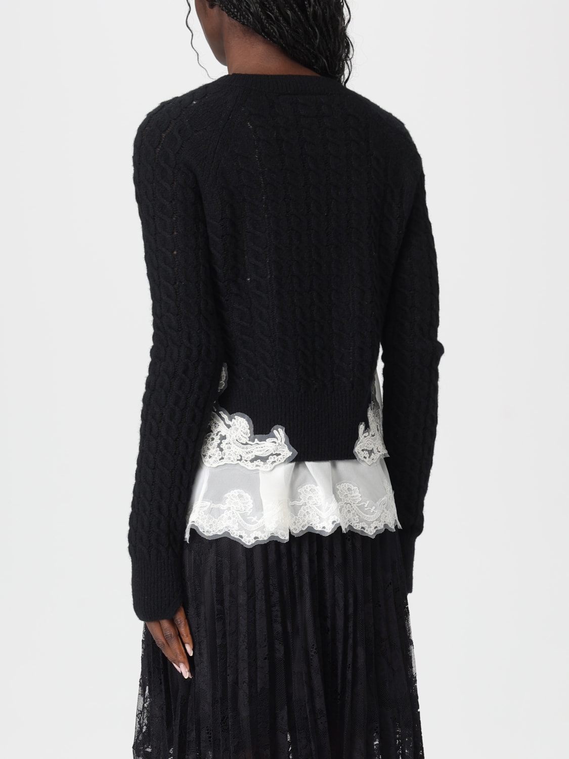 ERMANNO SCERVINO PULLOVER: Pullover damen Ermanno Scervino, Schwarz - Img 2