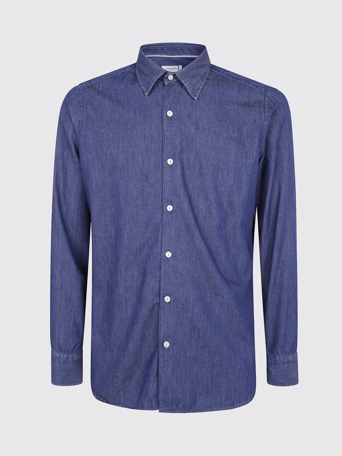 TINTORIA MATTEI 衬衫: 衬衫 男士 Tintoria Mattei, 牛仔布 - Img 1