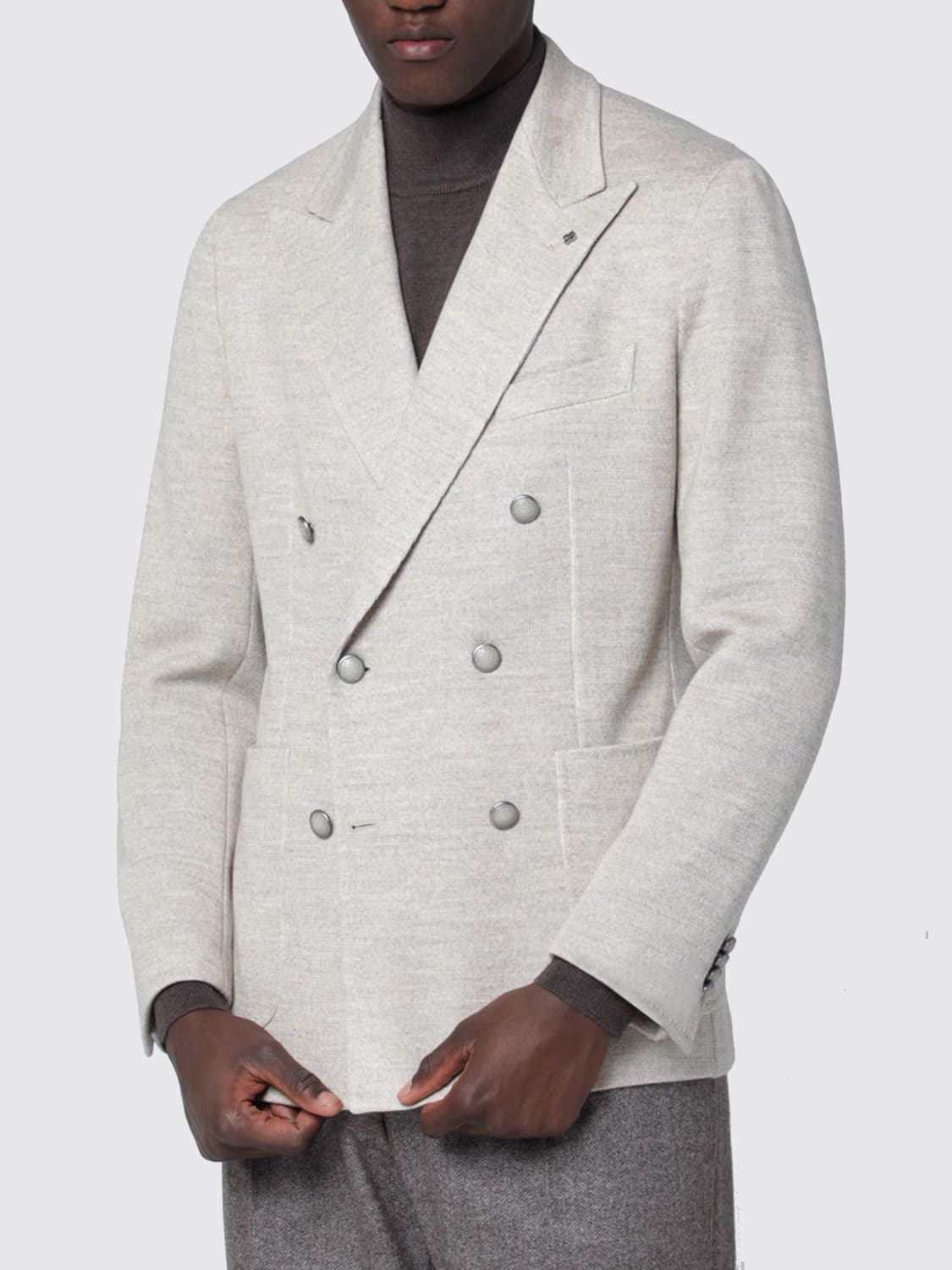 TAGLIATORE JACKET: Blazer men Tagliatore, Beige - Img 1