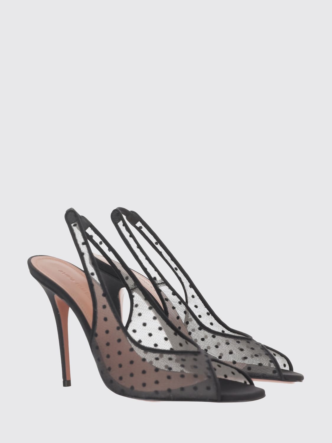 AMINA MUADDI HEELED SANDAL: High heel shoes woman Amina Muaddi, Black - Img 2
