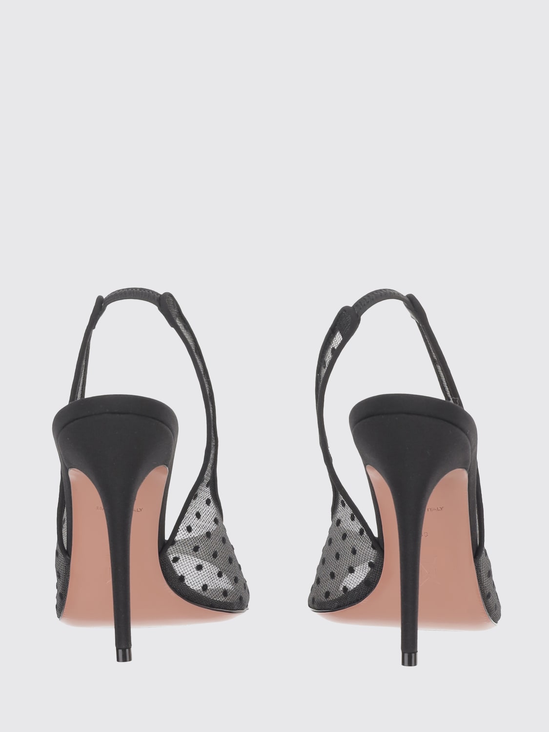 AMINA MUADDI HEELED SANDAL: High heel shoes woman Amina Muaddi, Black - Img 3