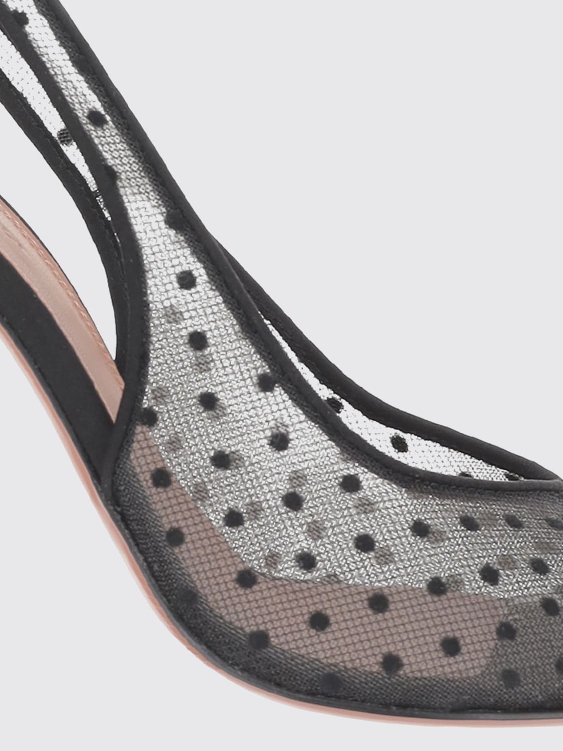 AMINA MUADDI HEELED SANDAL: High heel shoes woman Amina Muaddi, Black - Img 4